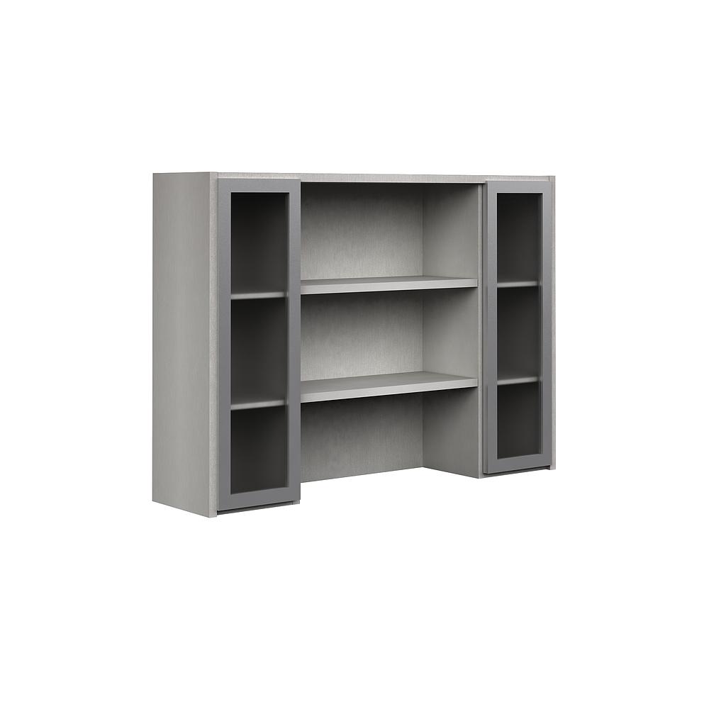 [GBR488150AC33BP30] 2 alum. framed acrylic door 2 shelf 58 x 14 x 42" Prime (Oxford)