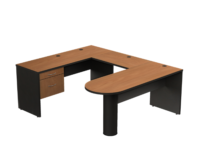 [GBV130BP18BP00] Conjunto Semi Ejecutivo 160 x 197 x 75 cm Volt (Bordeaux)