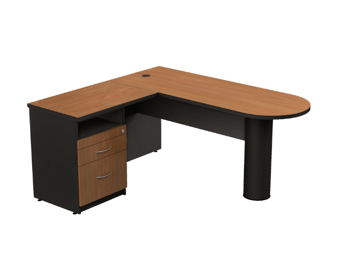 [GBV140BP18BP00] Conjunto Operativo 160 x 142 x 75 cm Volt (Bordeaux)