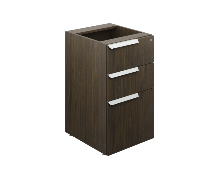 [GCB311CN19] Pedestal 3 Gavetas s/Cubierta 41 x 48 x 72 cm Bento (Silver Apricot)