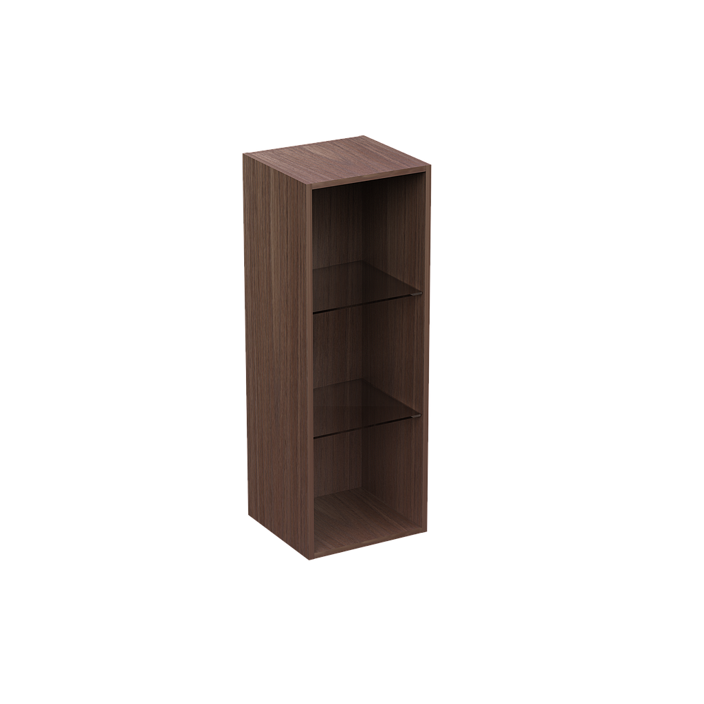 [GCB421105CVCN19] Column over work surface 2 glass shelves 15 x 14 x 42" Bento (Silver Apricot)