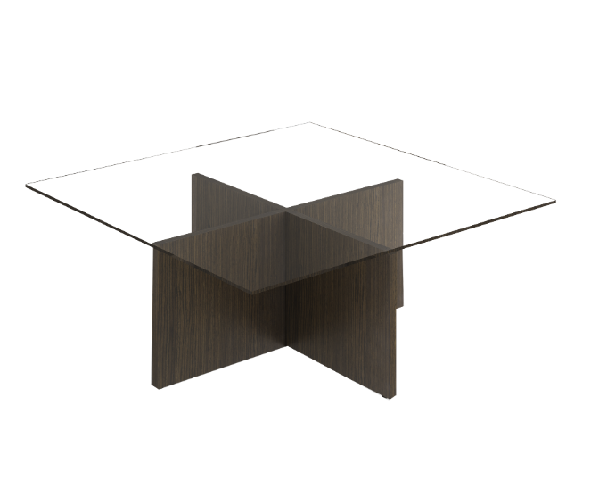 [GCB505120CVCN19] Mesa de Centro c/Vidrio 120 x 120 x 45 cm Bento (Silver Apricot)