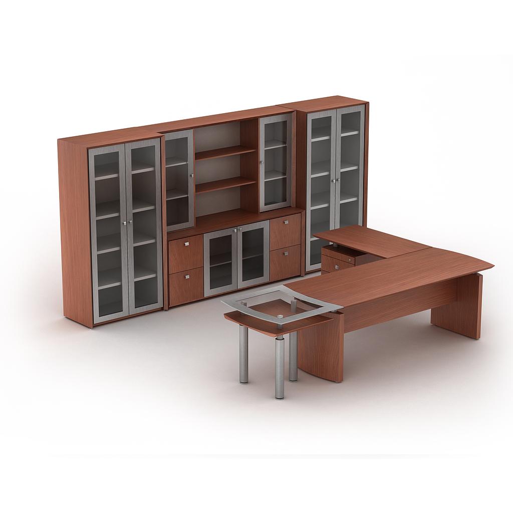 [GCC100CVCN19] Conjunto CEO c/Vidrio 360 x 330 x 180 cm Contempo (Silver Apricot)