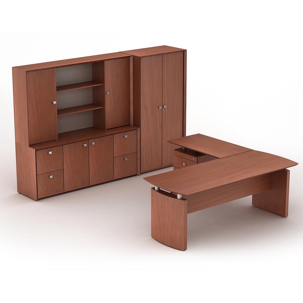 [GCC110SVCN19] Conjunto Presidente 270 x 330 x 180 cm Contempo (Silver Apricot)