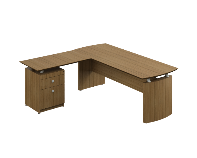 [GCC140CN19] Conjunto Operativo 200 x 190 x 75 cm Contempo (Silver Apricot)