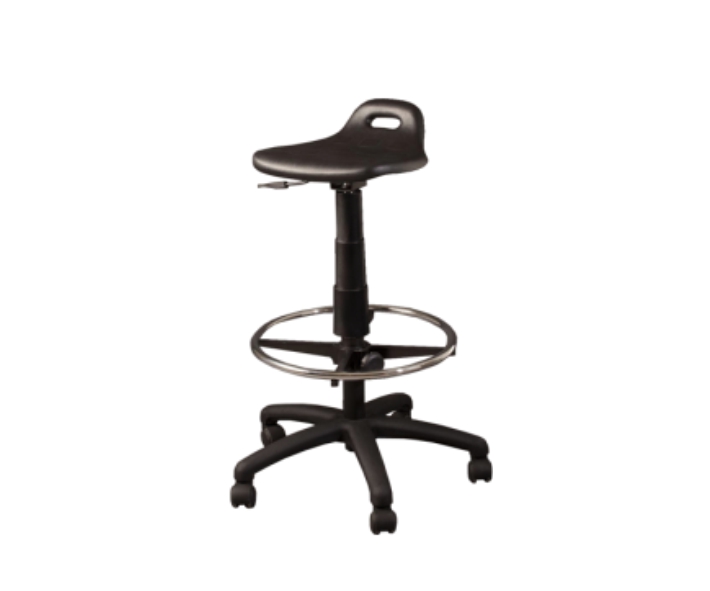 [GDC306BRPS00] Adjustable stool no backrest 5 star nylon base w/casters
