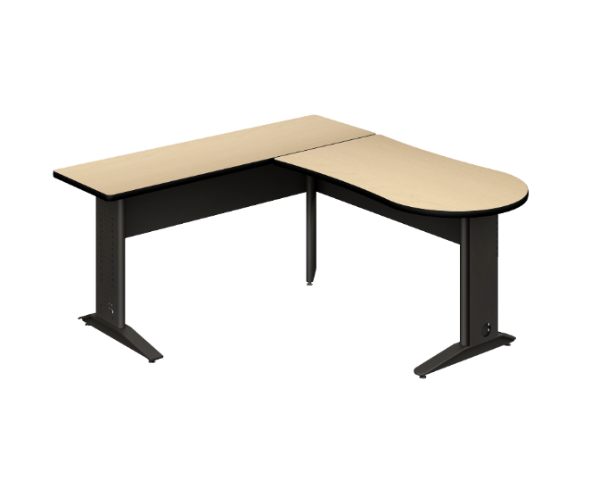 [GAK170TMLM19BP04PL00] Peninsula L group 19MM 67 x 63 x 30" TML Cyber (Cherry, En Polvo Negro)