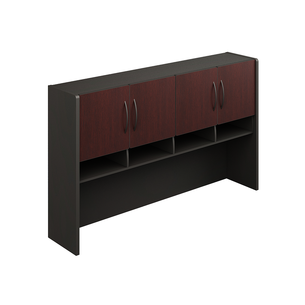 [GBS470180BP04BP00] Credenza hutch 71 x 14 x 42" Spazio (Cherry, Baja Presion Negro)