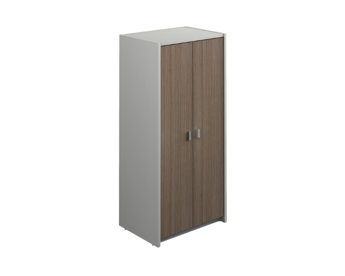 [GBR490180BP30BP10] Wardrobe cabinet 33 x 24 x 71" Prime (Oxford, Baja Presion Silver)