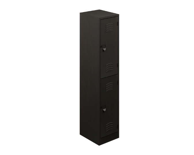 2-door standard locker 24 gauge top & back, 22 gauge body & doors 15 x 17.5 x 72"