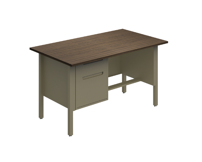 [GAN210120LBP07LL00] Single pedestal desk 48 x 30 x 30" Nova (Izquierdo, Negro)