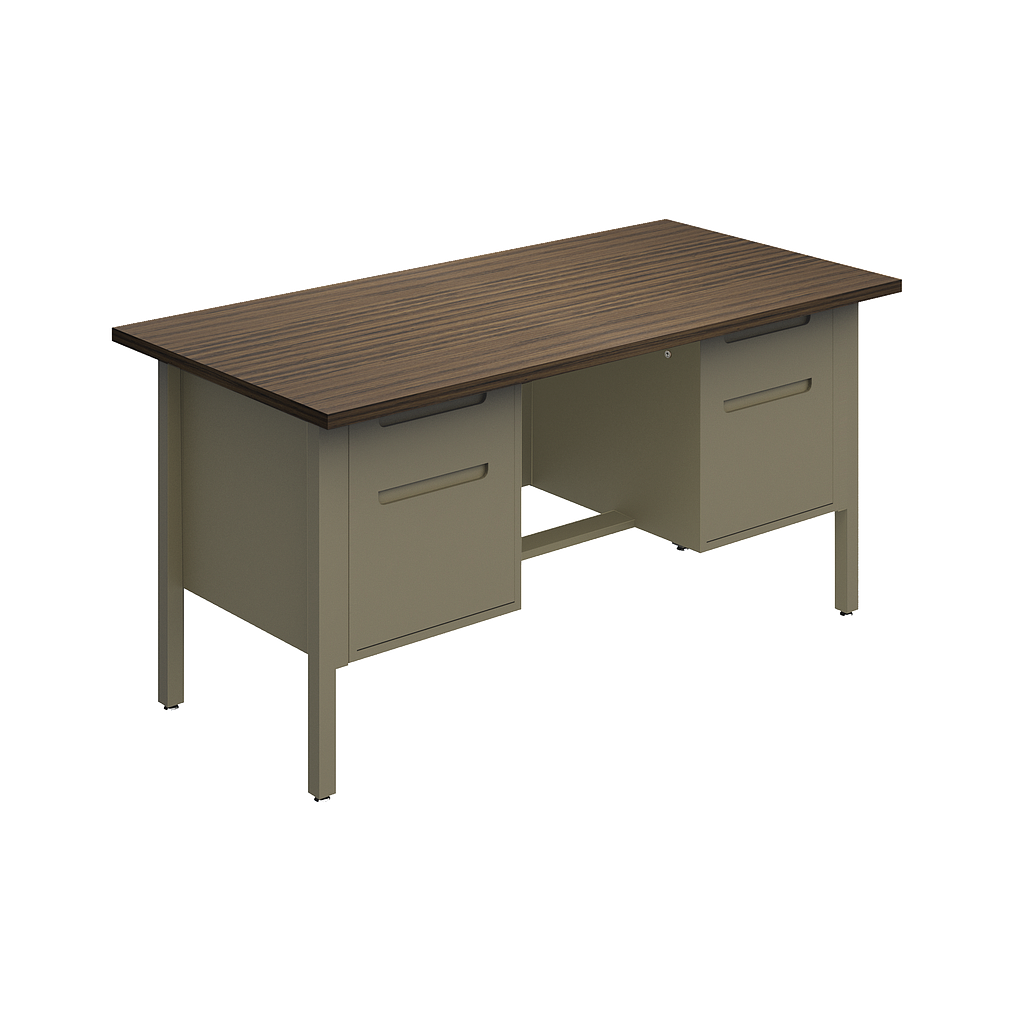 [GAN220150BP07LL00] Double pedestal desk 60 x 30 x 30" Nova (Negro)