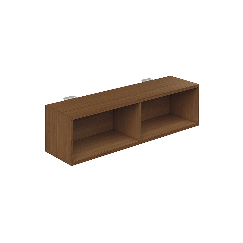 [GAM467150BP04PL00] Librero Abierto Suspendido Bajo Cub. 150 x 40 x 40 cm p/Mesa Multi BP (Cherry, En Polvo Negro)