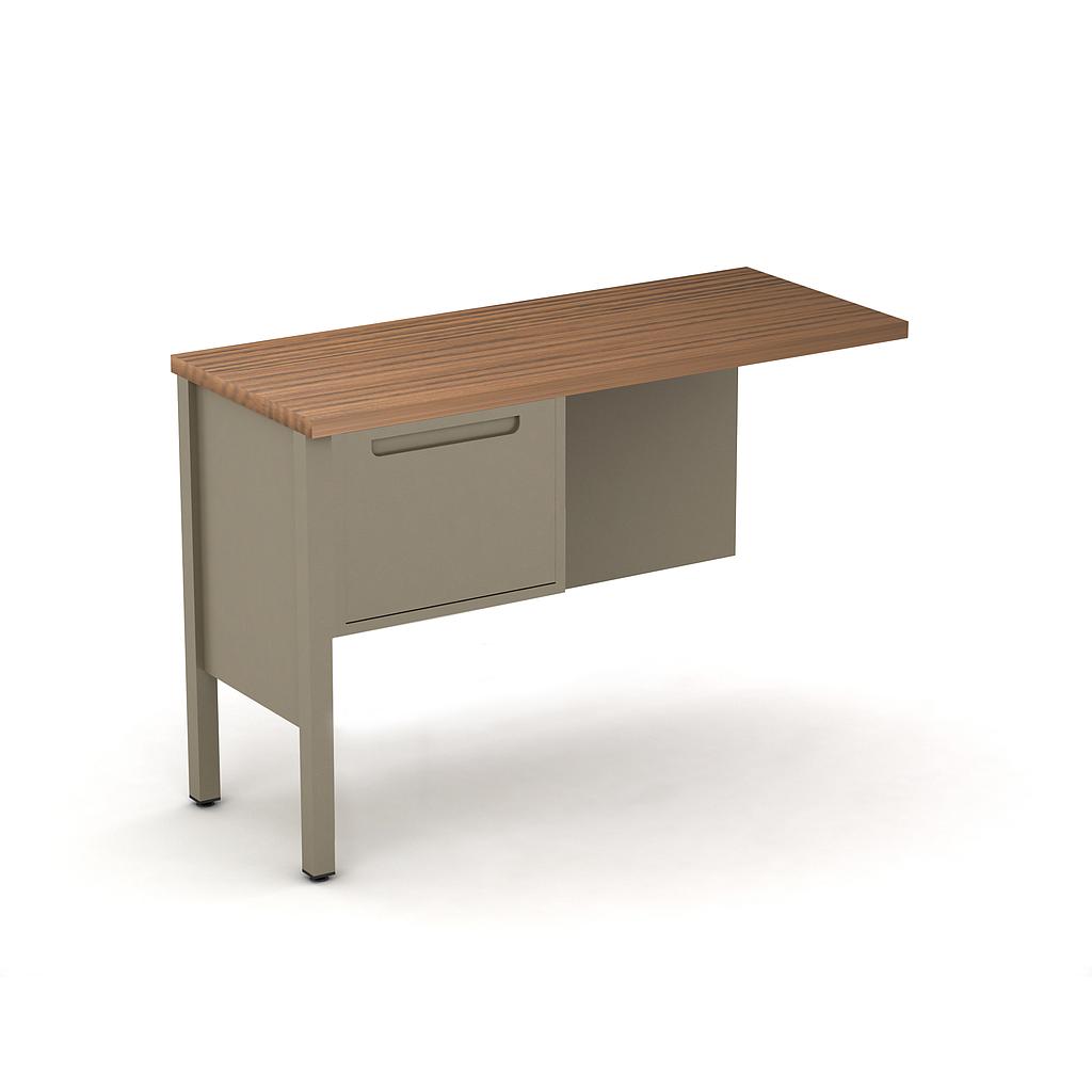 [GAN630110LBP07LL00] Lateral c/Patas 110 x 40 x 75 cm Nova (Izquierdo, Negro)