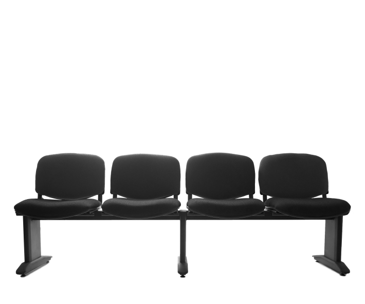 [GDC204P4TB30] Tandem Tapizado 4 Plazas Comfort (Caribe Oxford)