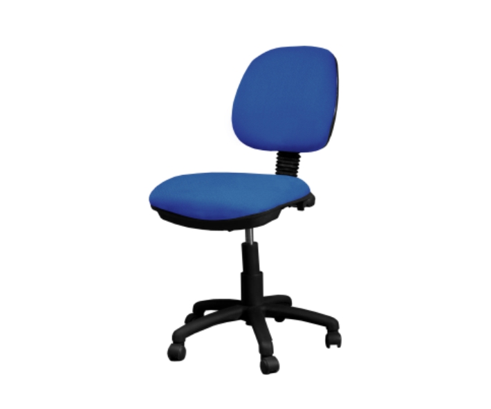 [GDC301MSTB30] Desk chair armless 5 star nylon base w/casters, height adjustable (Caribe Oxford)