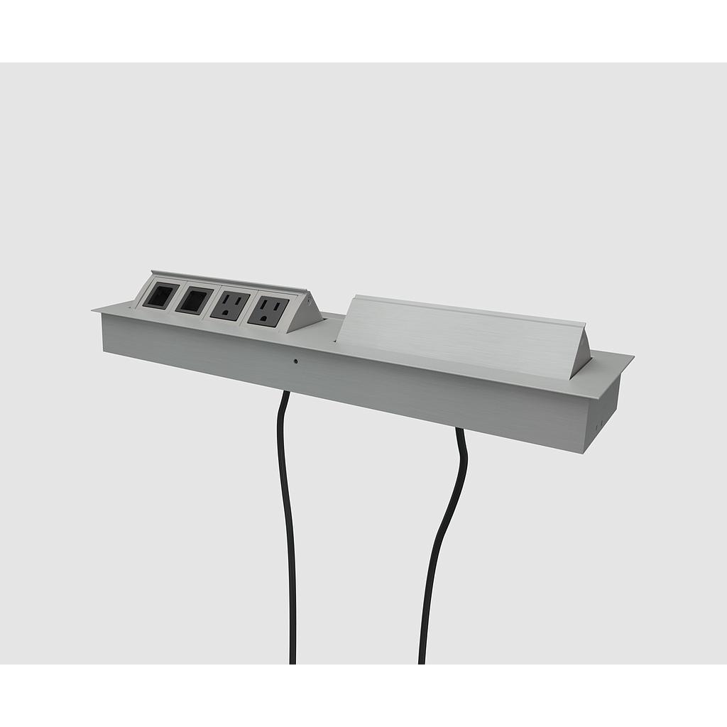 [BE01820-MS2A-2-2-72-EFA] Multicontacto MS2 2 Tomas/2 Vacios 180 cm