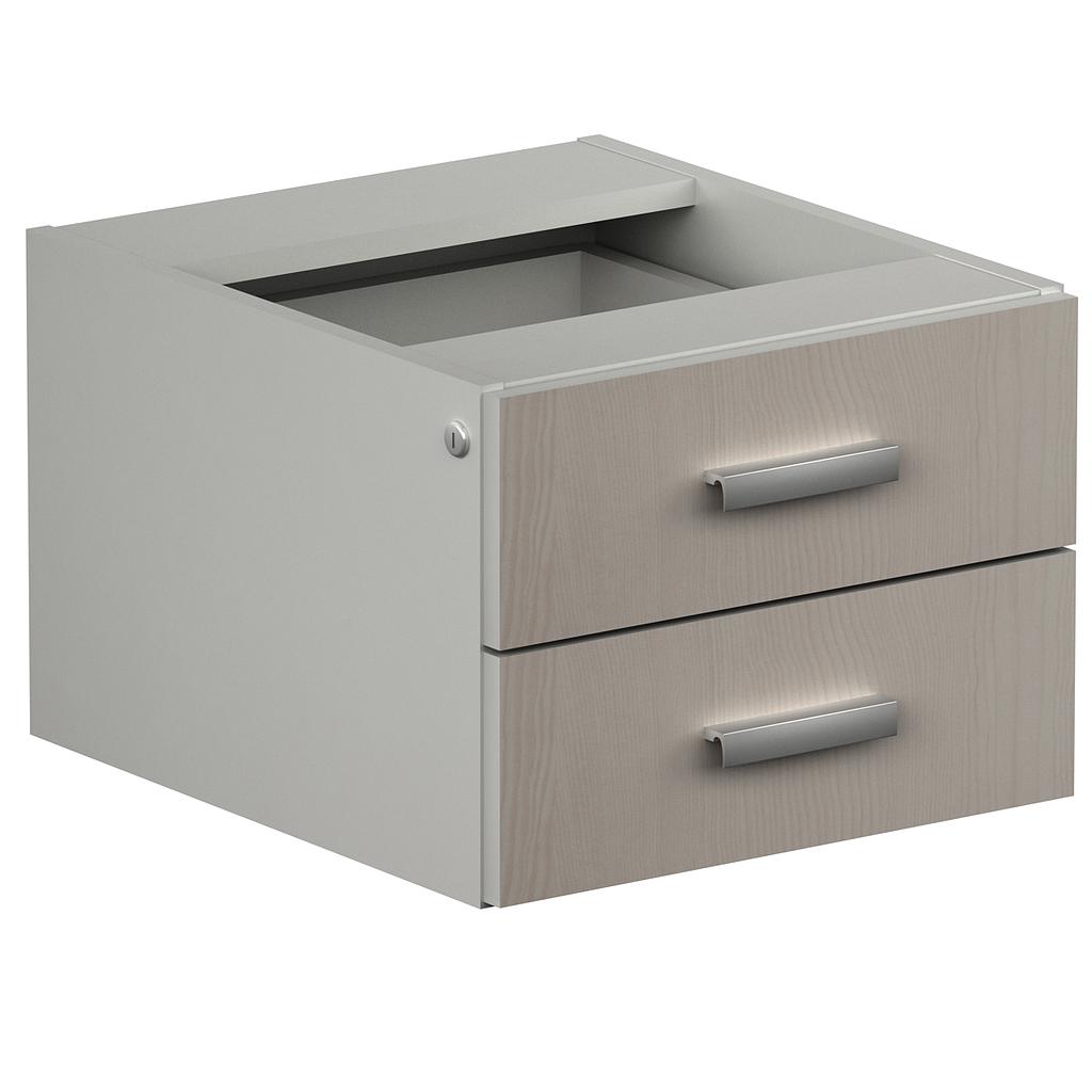 Cajonera 2 Gavetas Papelera 40.5 x 47 x 30 cm Kenza