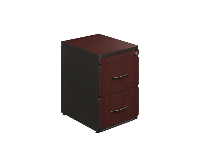[GBS320BP04BP00] Archivero Ver. 2 Gavetas 50 x 62 x 74 cm Spazio (Cherry, Baja Presion Negro)
