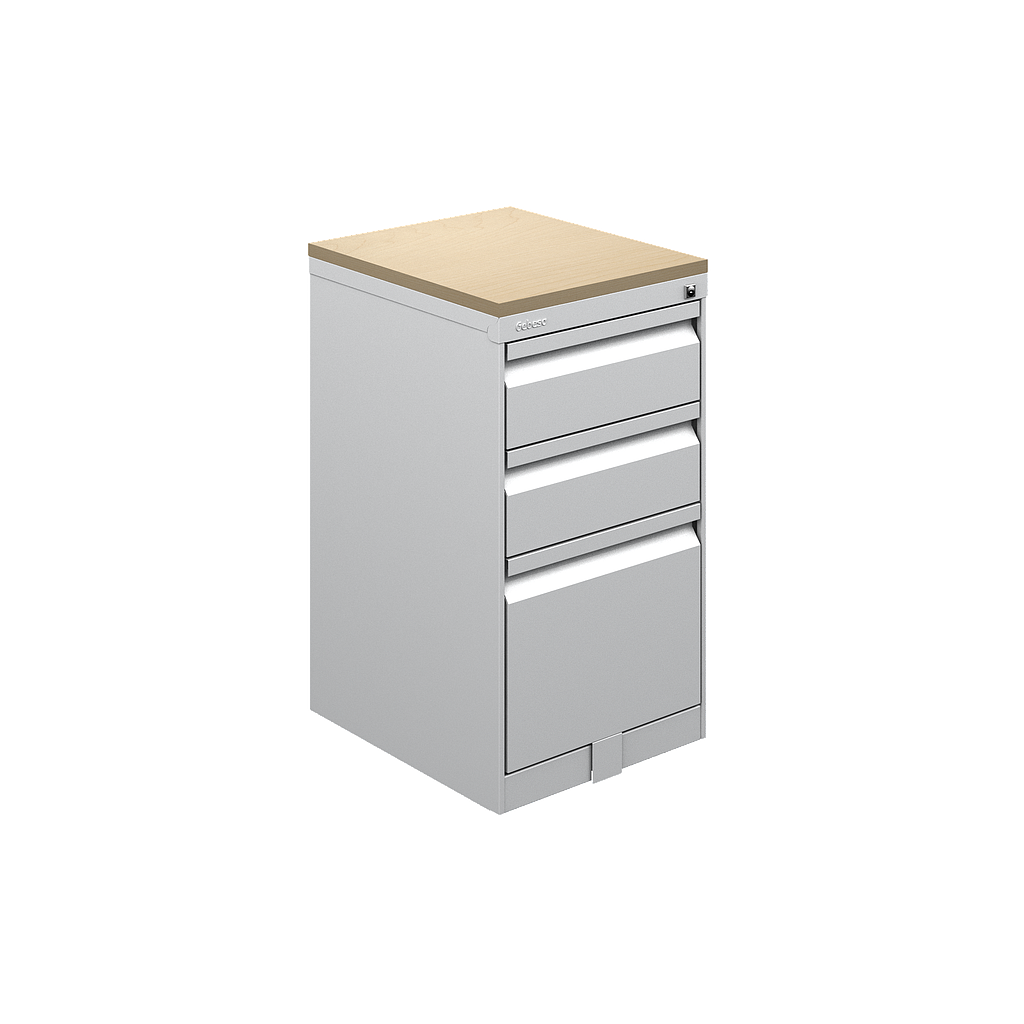 [GBU310BP31PL11_descontinuado] Pedestal 3 Gavetas 39 x 45 x 71 cm Urban (Tweed, Blanco)