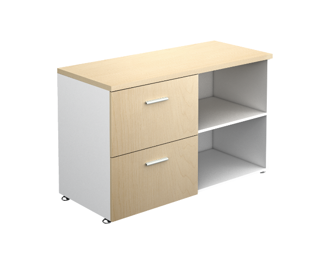 [GBU533120LBP30BP00] Credenza 2 Gavetas 120 x 52 x 75 cm Urban (Izquierdo, Oxford, Baja Presion Negro)